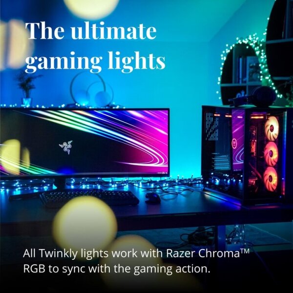 Twinkly TWF020STP-BEU - LED RGB da esterno catena decorativa 20xLED 14m IP44 Wi-Fi