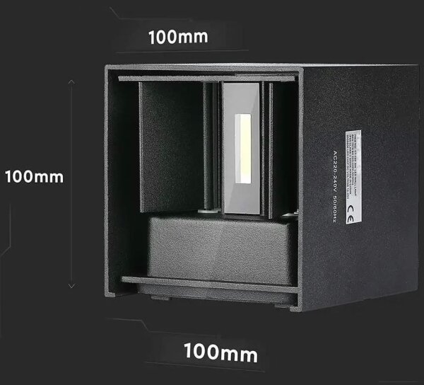 Applique LED da esterno LED/5W/230V 3000K IP65 nero