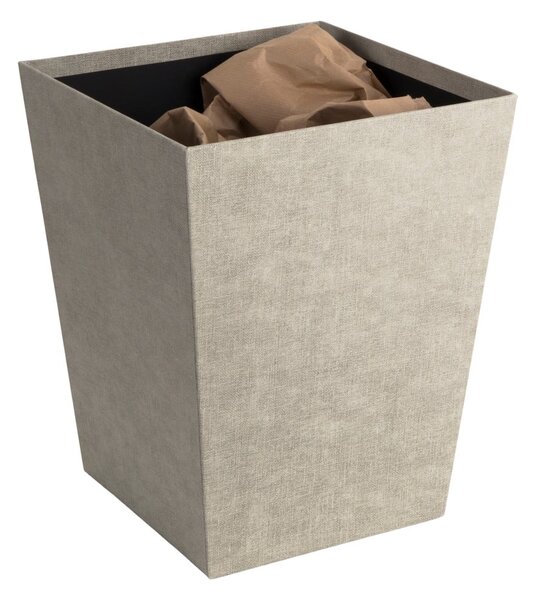 Cestino per la spazzatura beige da ufficio Sofia Canvas Paper Laminate – Bigso
