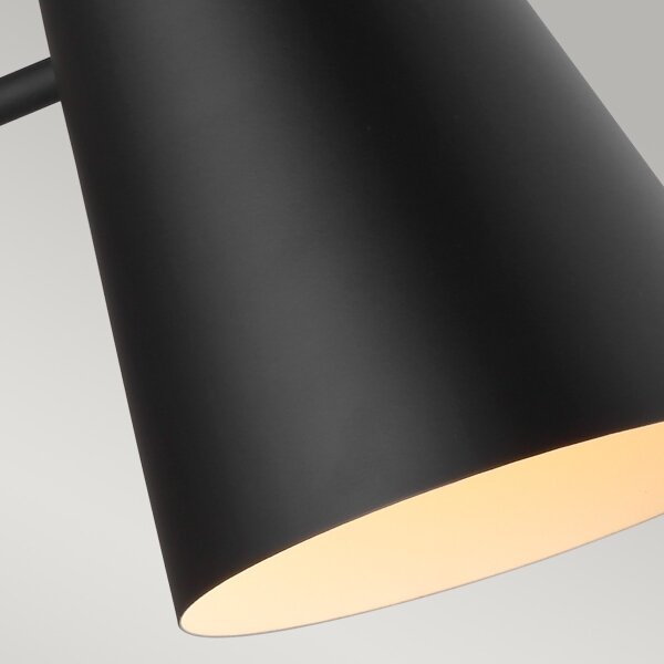 Feiss - Applique SIMON 1xE27/60W/230V nero/oro