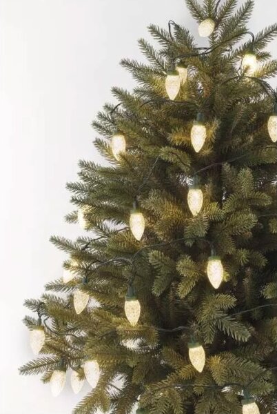 Catena di Natale LED da esterno 50xLED/8 funzioni 14,8 m IP44 bianco caldo