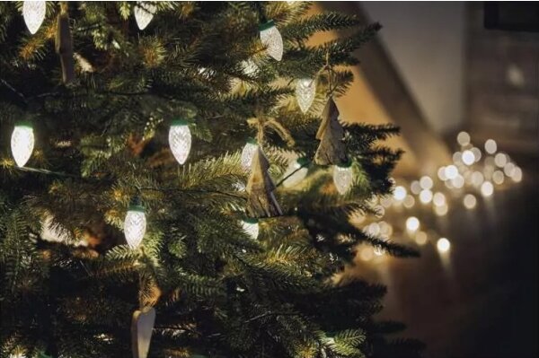 Catena di Natale LED da esterno 50xLED/8 funzioni 14,8 m IP44 bianco caldo
