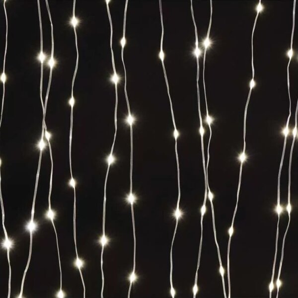 Catena luminosa LED da esterno 240 LED/8 funzioni 6,7 m IP44 bianco caldo