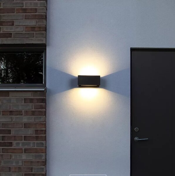 LED Applique da esterno LED/12W/230V IP54 nero