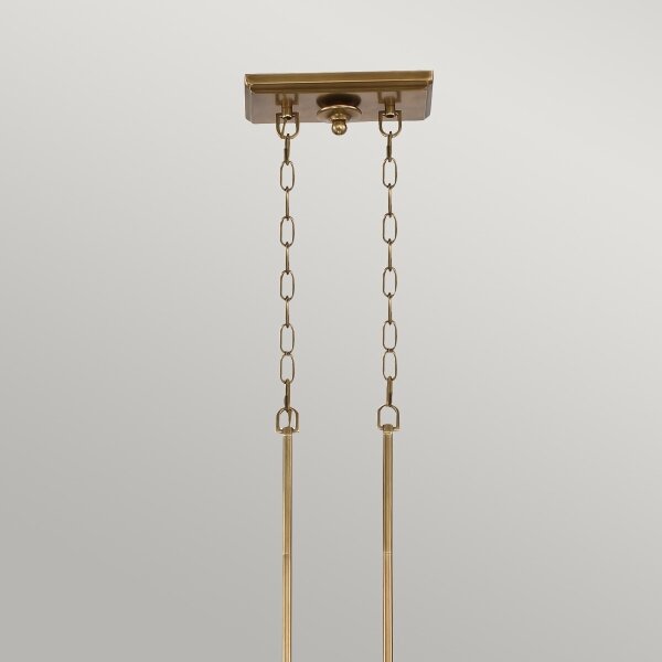 Quoizel QZ-EMERY3P-WS - Lampadario a sospensione con catena EMERY 3xE27/100W/230V ottone