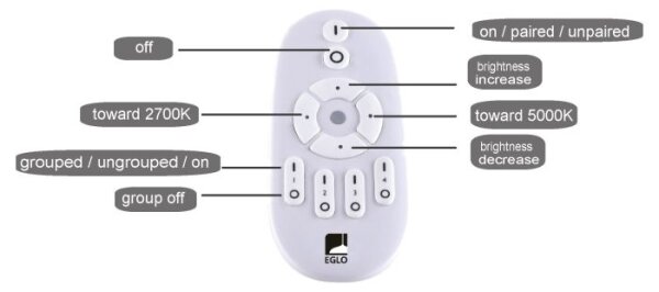 Eglo 75565 - Pannello LED Dimmerabile BOTAZZO LED/25W/230V 2700-5000K + tc