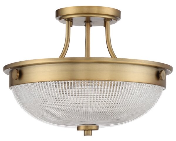 Quoizel - Lampadario a plafone MANTLE 2xE27/60W/230V ottone