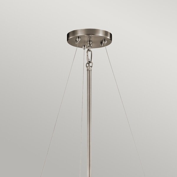 Kichler KL-SILVER-CORAL-P-A - Lampadario a sospensione con supporto rigido SILVER CORAL 3xE27/100W/230V cromo