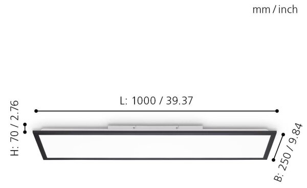 Eglo 75565 - Pannello LED Dimmerabile BOTAZZO LED/25W/230V 2700-5000K + tc