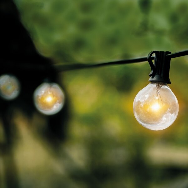 Solight WO794 - catena luminosa decorativa LED per esterni GIRLANDA 25xE12 20 m IP44 bianco caldo