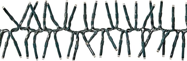 Nedis CLCS1512 - Catena LED per esterni 1512 LED/7 funzioni 14m IP44 bianco caldo