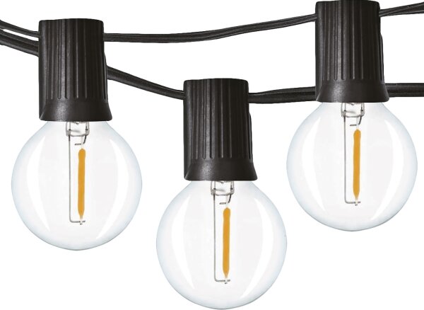 Solight WO794 - catena luminosa decorativa LED per esterni GIRLANDA 25xE12 20 m IP44 bianco caldo