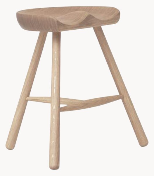 Sgabello in legno di quercia Shoemaker