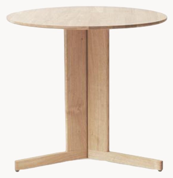 Tavolino rotondo in legno di quercia Trefoil