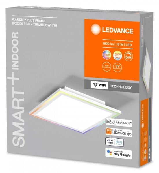 Ledvance- LED RGBW Plafoniera dimmerabile SMART+ PLANON LED/18W/230V Wi-Fi