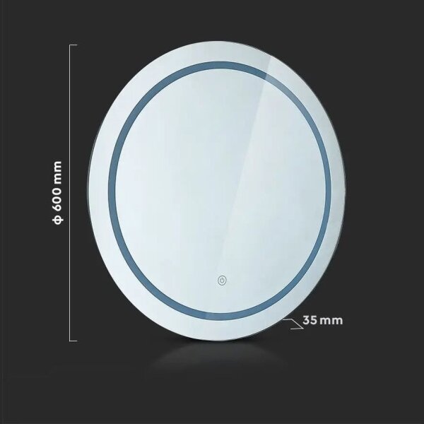 LED Specchio retroilluminato riscaldato per bagno LED/25W/230V IP44 3000K/4000K/6400K