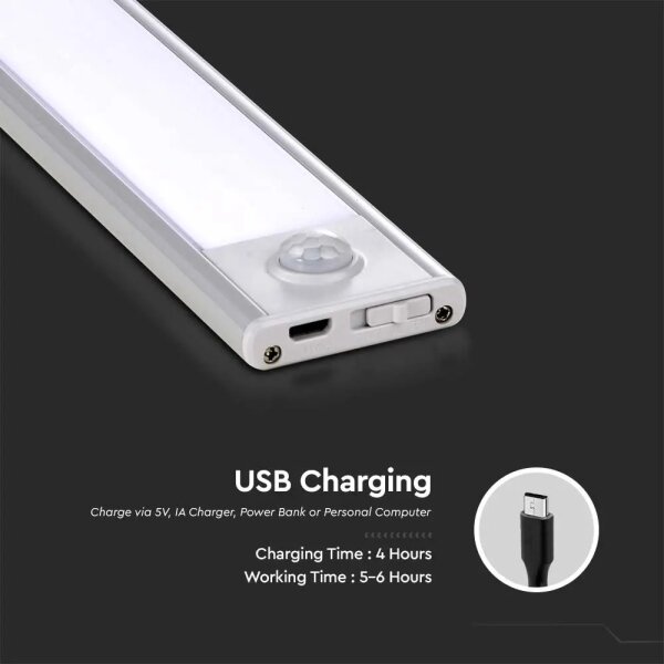 Lampada LED sottopensile con sensore LED/1,5W/5V 3000K 1500 mAh