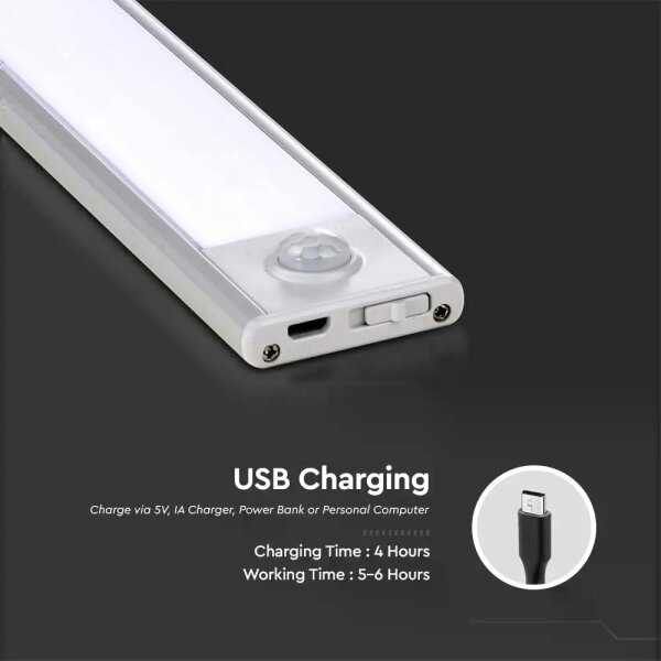 Lampada LED sottopensile con sensore LED/1,5W/5V 1500 mAh 4000K