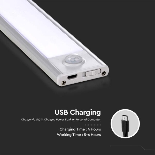 Lampada LED sottopensile con sensore LED/1,5W/5V 1500 mAh 3000K