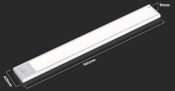 Lampada LED sottopensile con sensore LED/1,5W/5V 1500 mAh 3000K