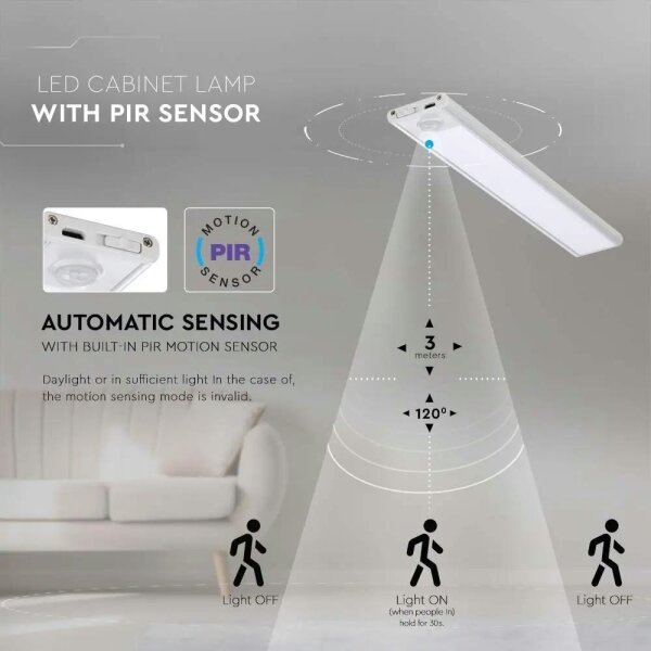 Lampada LED sottopensile con sensore LED/1,5W/5V 1500 mAh 4000K