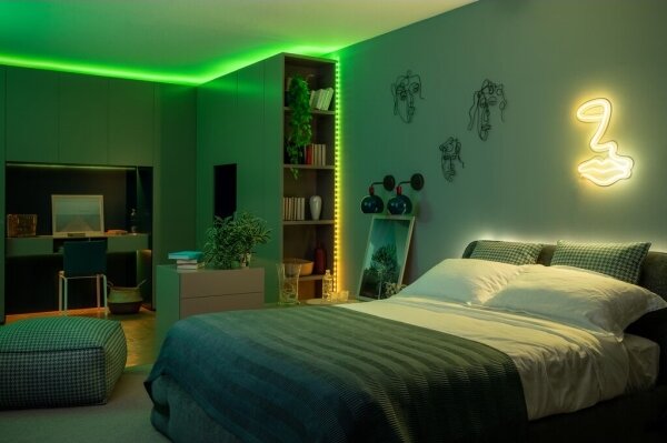 Twinkly TWD200STP-BEU - Striscia LED RGB dimmerabile per esterni 200xLED 10m IP44 WiFi