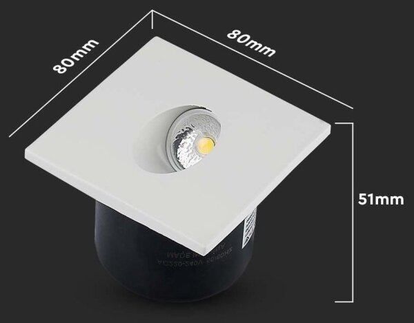 Illuminazione LED scale LED/3W/230V 4000K bianco