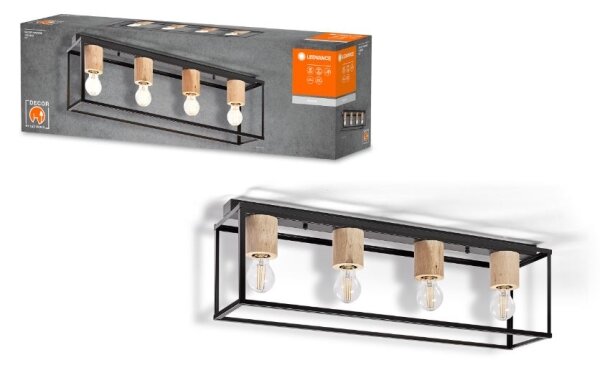 Ledvance - Lampadario a plafone DECOR 4xE27/15W/230V