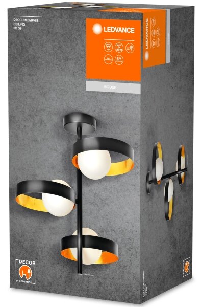 Ledvance - Lampadario a sospensione con supporto rigido DECOR 3xG9/28W/230V
