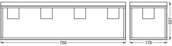 Ledvance - Lampadario a plafone DECOR 4xE27/15W/230V