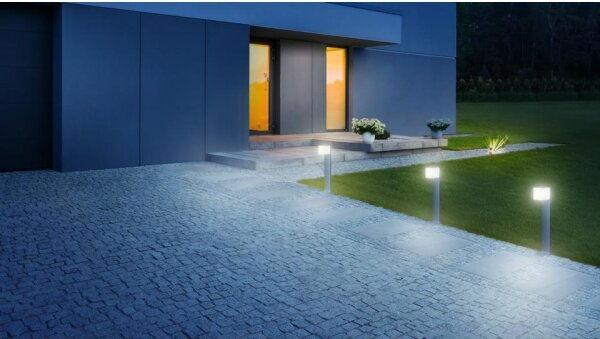 Steinel 079284 - Lampada da esterno a LED GL 80 C LED/9,1W/230V IP44 antracite