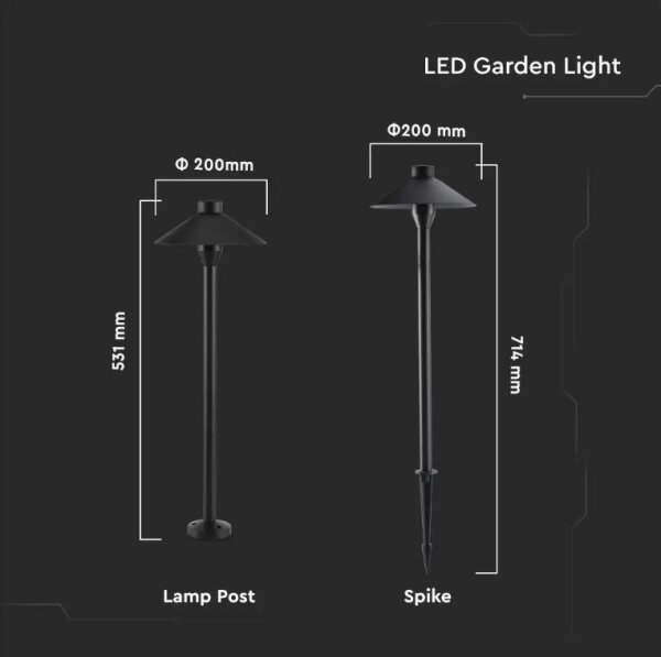 Lampada da esterno a LED GARDEN LED/7W/230V 3000K IP65