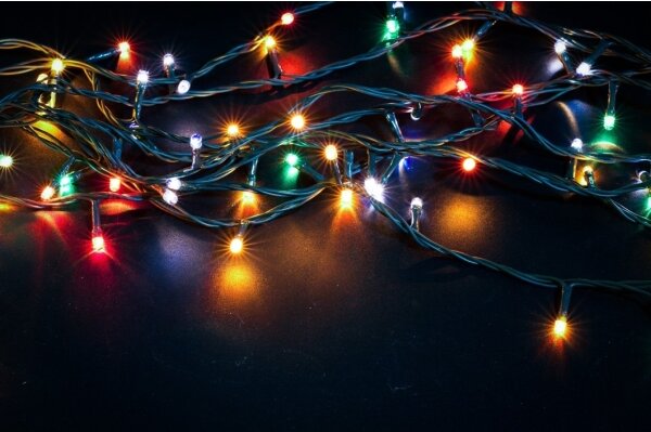 Immax NEO 07756L - Catena luminosa da esterno LED RGBW, 400 LED/10 funzioni, 43 m, IP44, Wi-Fi Tuya