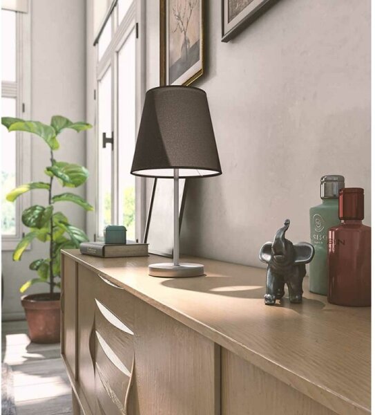 Wofi 8324.01.10.0000 - Lampada da tavolo CESENA 1xE14/42W/230V nero