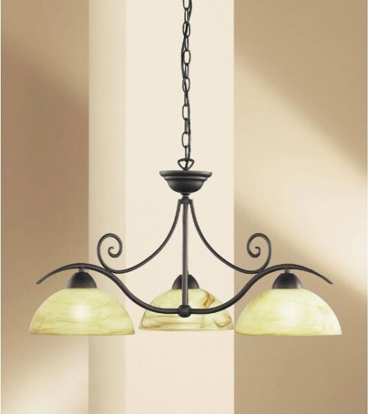 Wofi 5128.03.09.0000 - Lampadario a sospensione con catena LACCHINO 3xE27/60W/230V