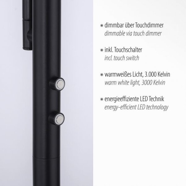 Leuchten Direkt 11710-18 - Lampada LED dimmerabile HANS LED/21,5W/230V + LED/4W