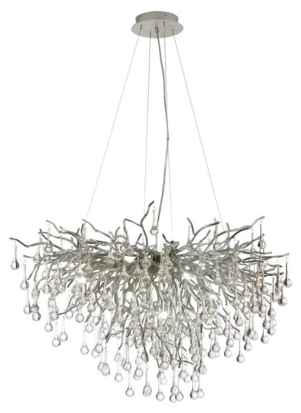Paul Neuhaus 2192-55 - Lampadario a sospensione con filo ICICLE 10xG9/40W/230V 50x100 cm cromo
