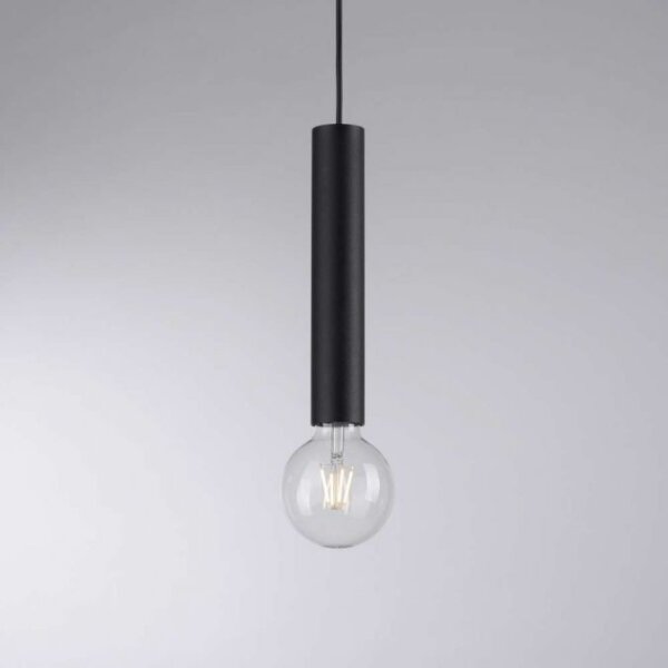 Leuchten Direkt 15617-18 - Lampadario a sospensione con filo BRUNA 1xE27/60W/230V nero