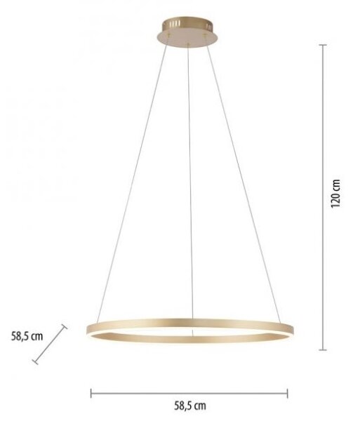 Leuchten Direkt 15394-60 - Lampadario LED dimmerabile su filo RITUS LED/28W/230V