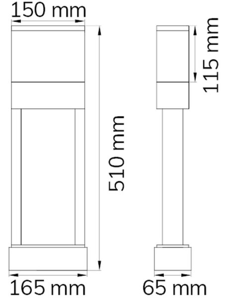 Wofi 12225 - LED Numero civico DIEGO LED/10,5W/230V 3000K IP54