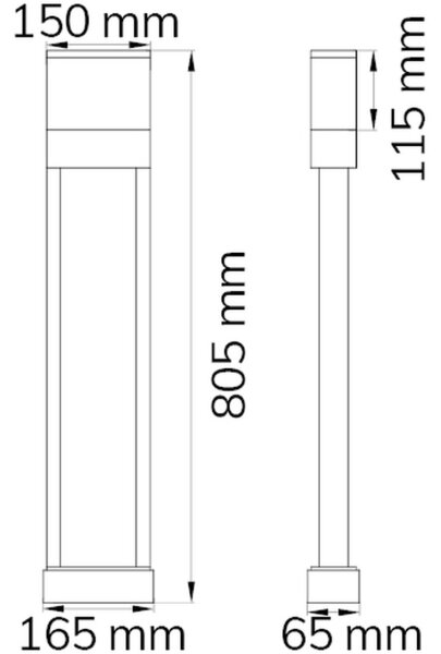 Wofi 12226 - LED Numero civico DIEGO LED/10,5W/230V 3000K IP54