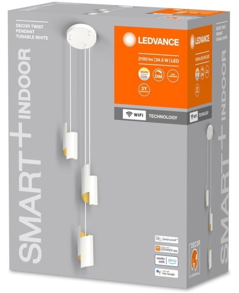 Ledvance - Lampadario LED dimmerabile su filo SMART+ DECOR 3xLED/8W/230V bianco Wi-Fi