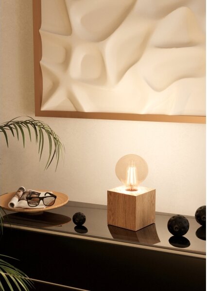 Eglo 43733 - Lampada da tavolo PRESTWICK 1xE27/40W/230V beige