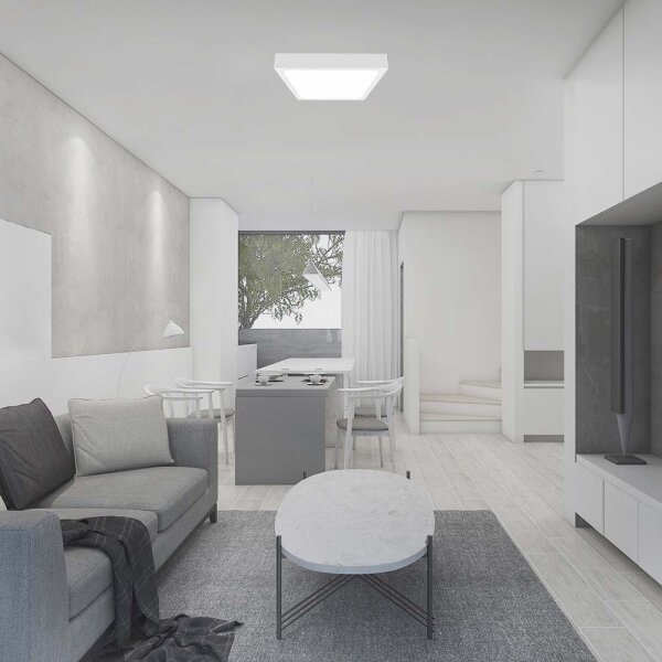 Plafoniera LED da bagno LED/30W/230V 6500K IP44 42x42 cm bianco