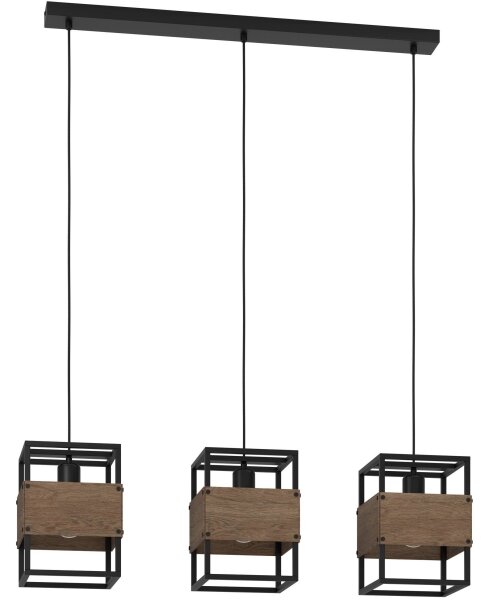 Eglo 43805 - Lampadario a sospensione con filo EVESHAM 3xE27/40W/230V