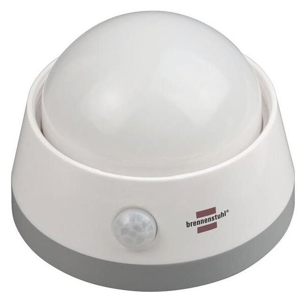 Brennenstuhl - Lampada LED orientativa con sensore movimento LED/3xAA 3000K