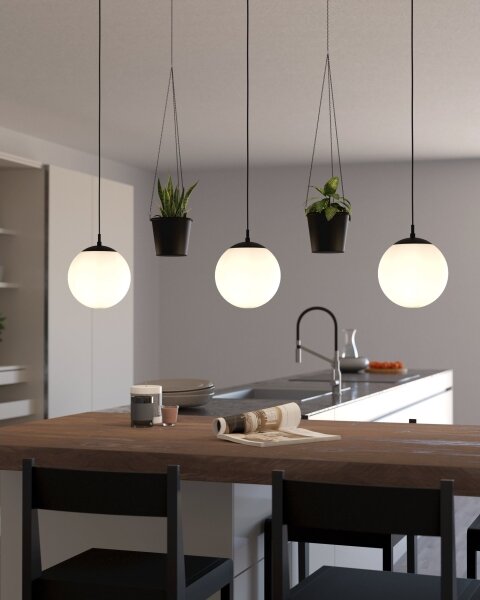 Eglo 900512 - Lampadario a sospensione con filo RONDO 3xE27/40W/230V