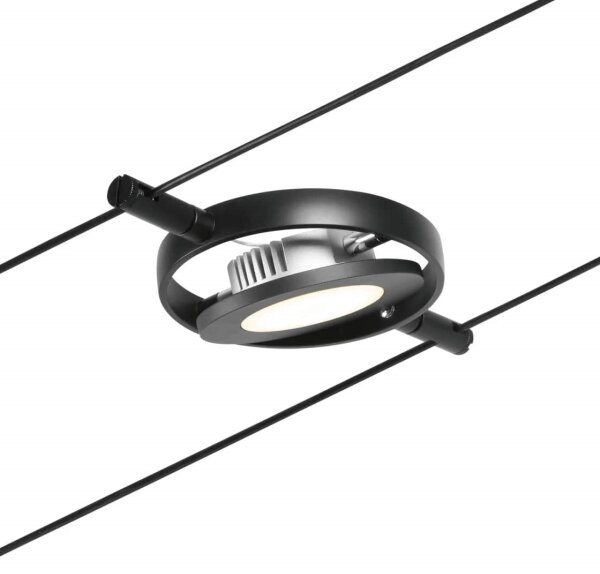 Paulmann 94418 - Set 5xLED/4,5W Sistema completo a cavo ROUNDMAC 230V nero