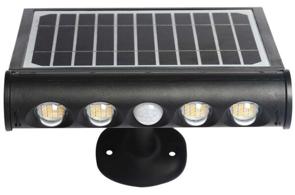 Lampada solare da parete LED 8W 3,7V IP65 3000K 4000mAh con sensore