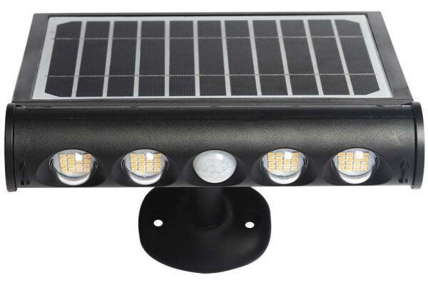 Lampada solare da parete LED 8W 3,7V IP65 4000K 4000mAh con sensore